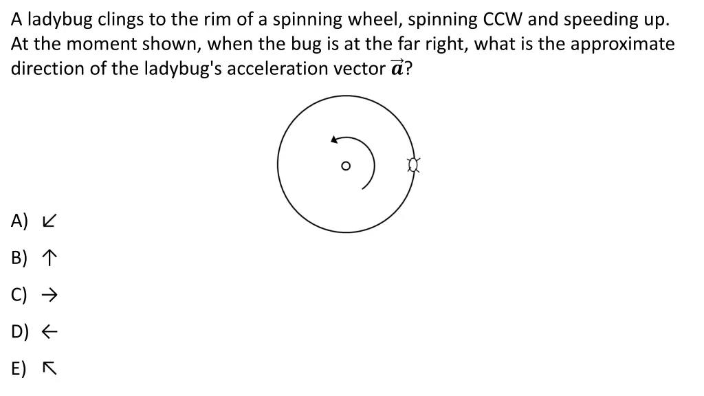 a ladybug clings to the rim of a spinning wheel