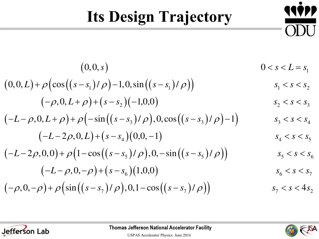 its design trajectory