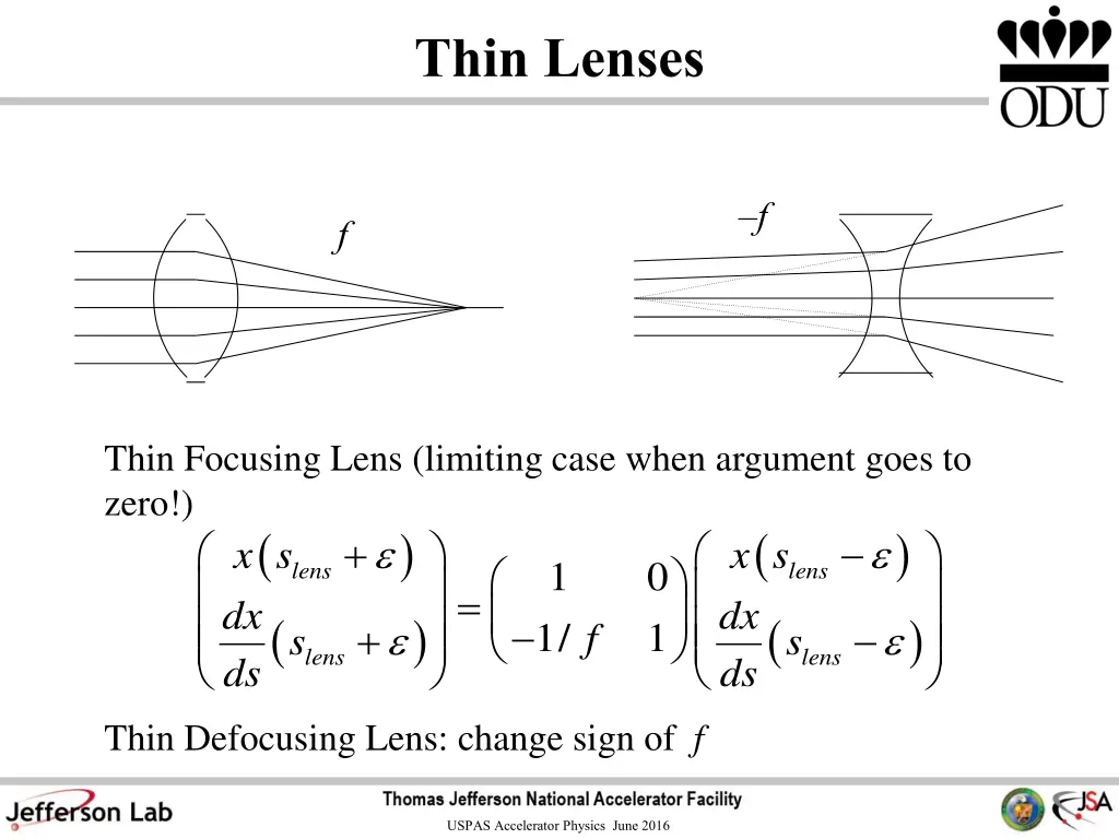 thin lenses