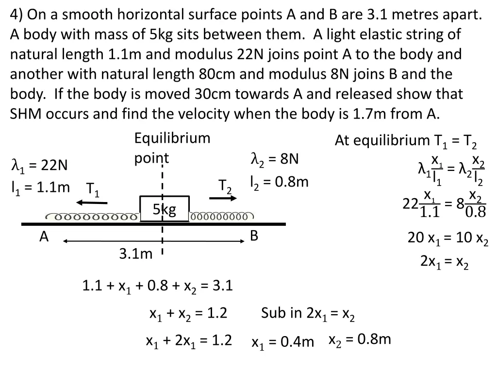 4 on a smooth horizontal surface points