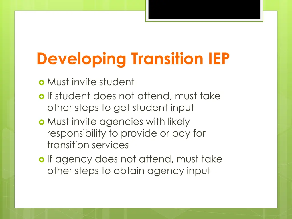 developing transition iep 1