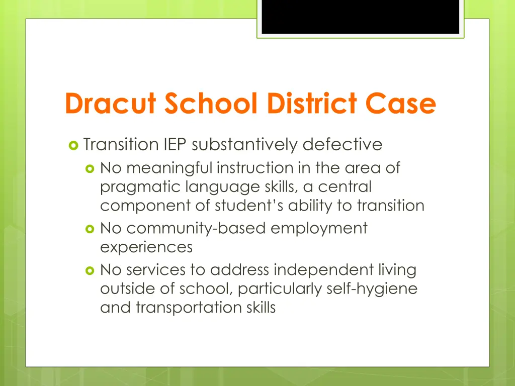 dracut school district case 1