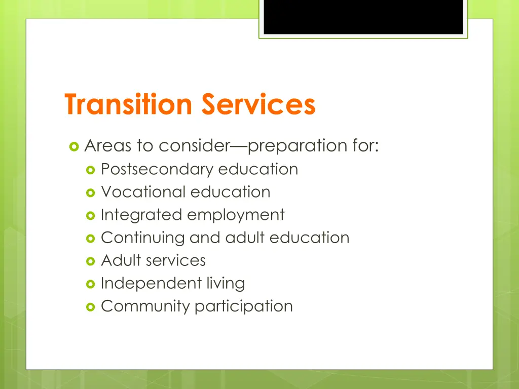 transition services 1