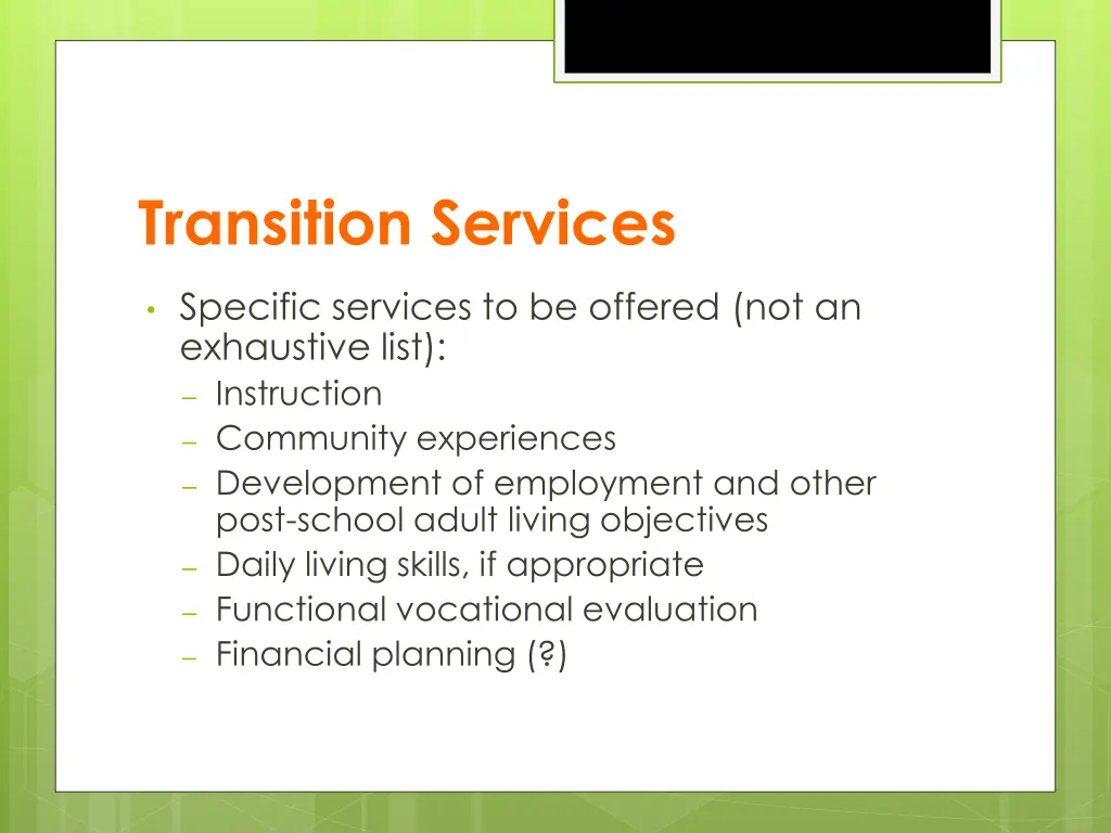 transition services 2