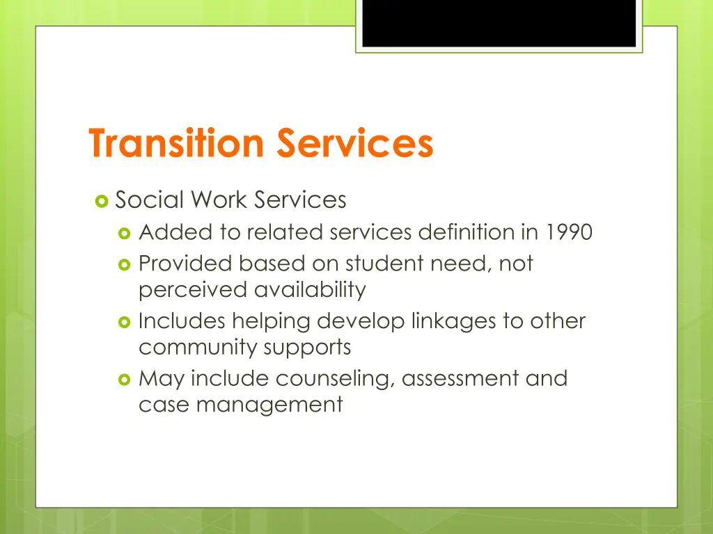 transition services 5