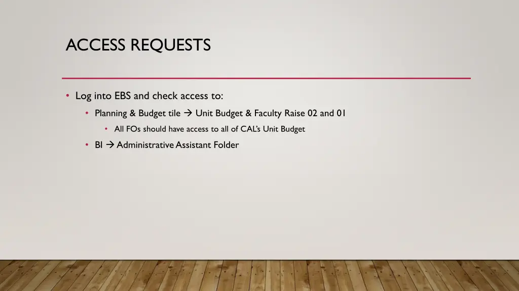 access requests