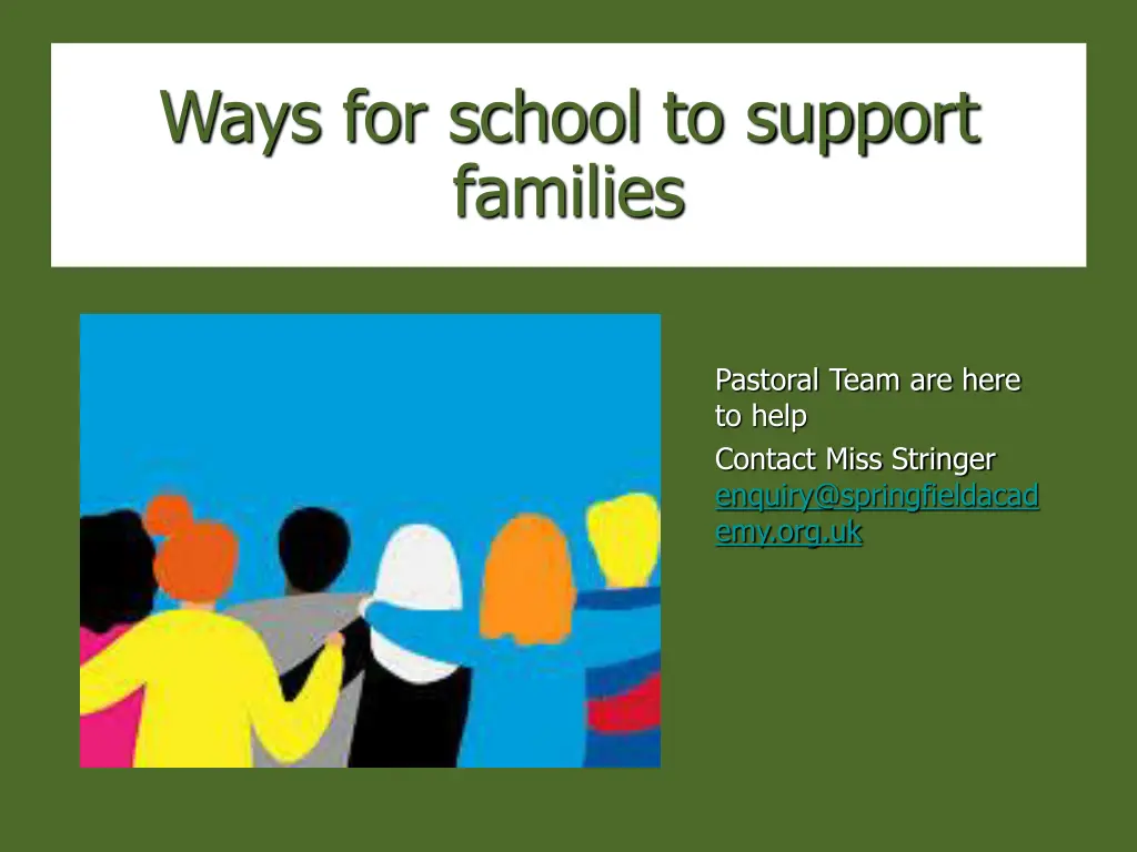 ways for school to support families