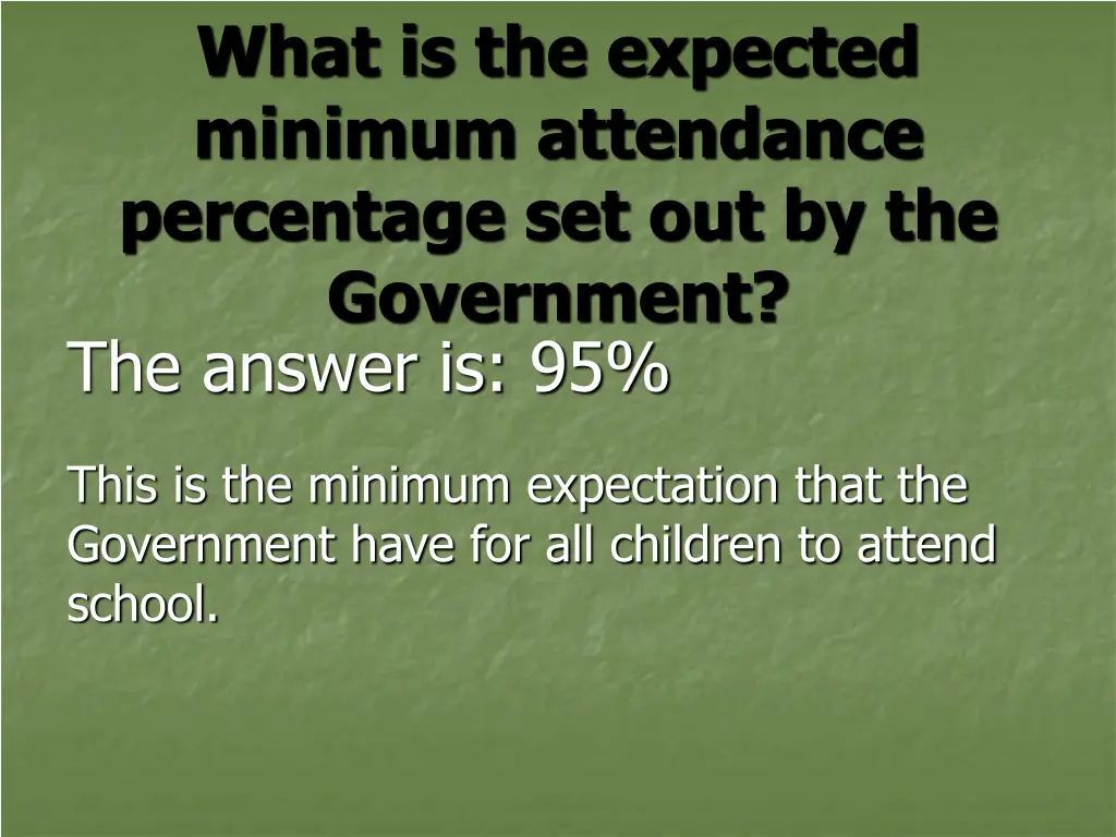 what is the expected minimum attendance