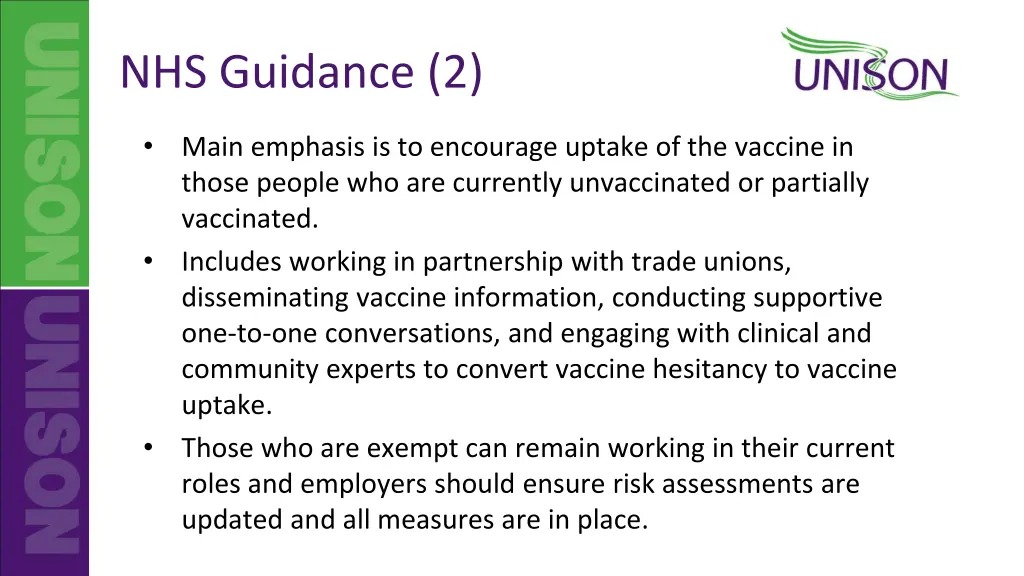 nhs guidance 2