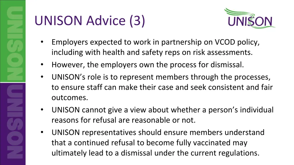 unison advice 3