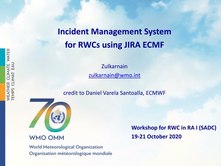 incident management system for rwcs using jira