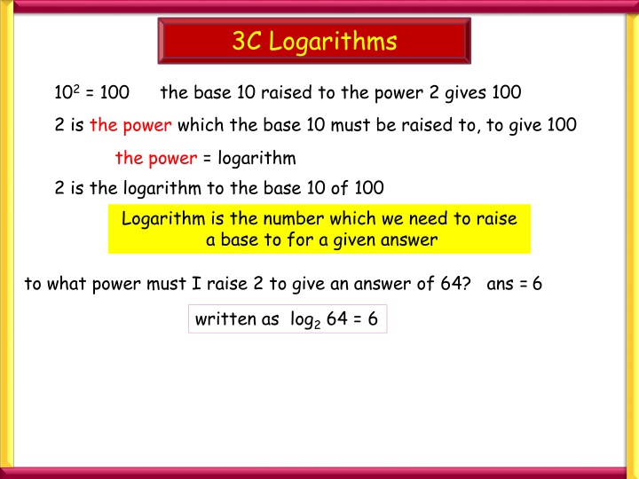 3c logarithms