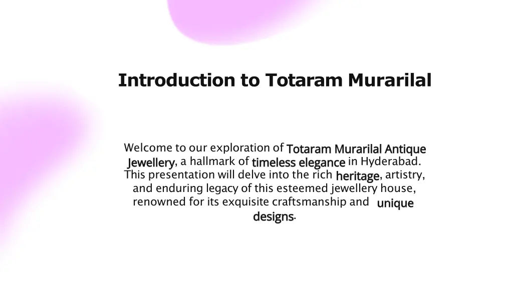 introduction to totaram murarilal