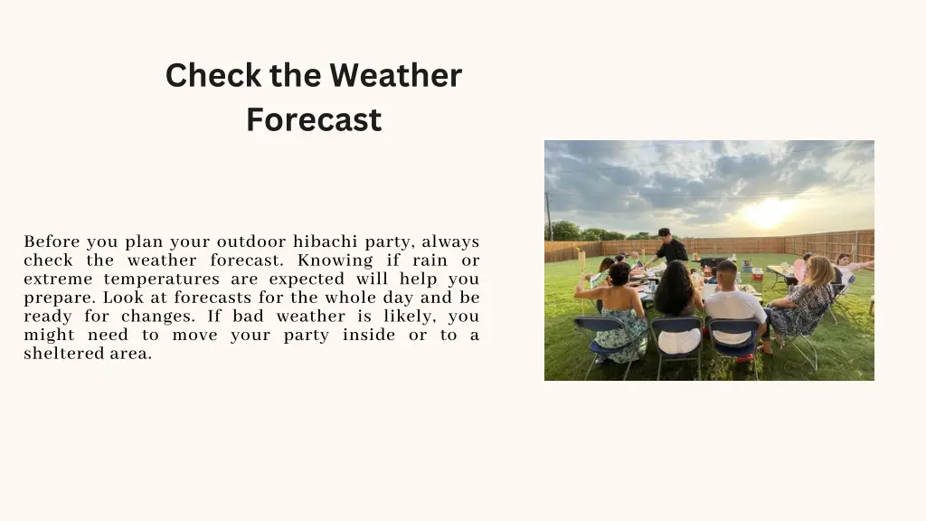 check the weather forecast