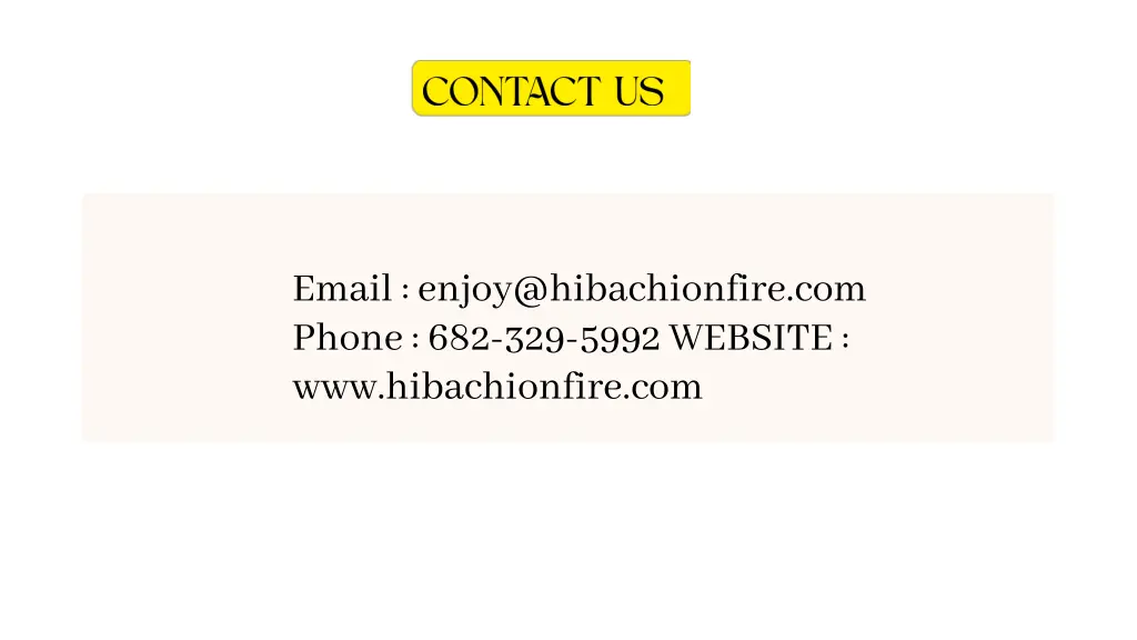 email enjoy@hibachionfire com phone 682 329 5992