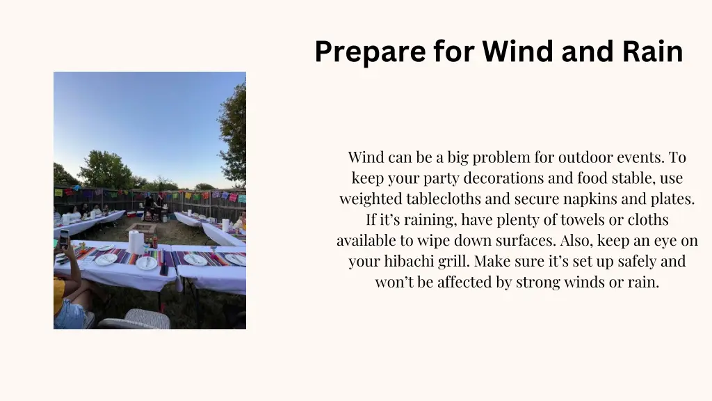 prepare for wind and rain