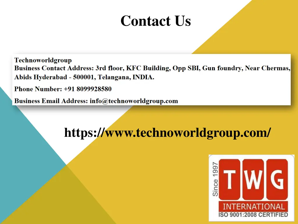 contact us