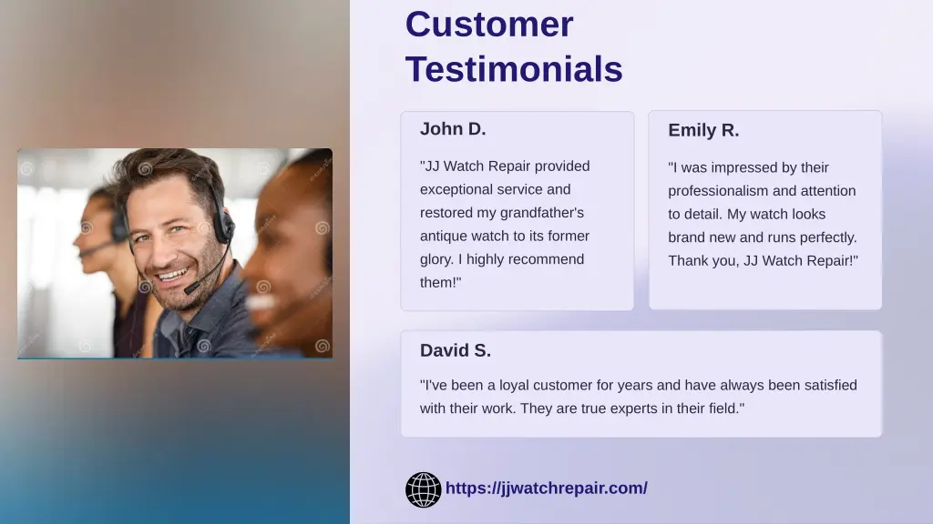 customer testimonials