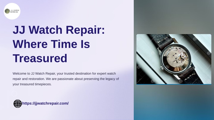 jj watch repair where time is treasured