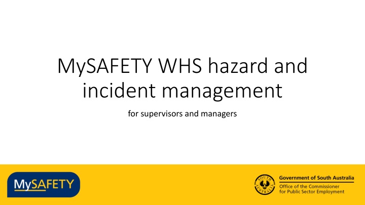 mysafety whs hazard and incident management