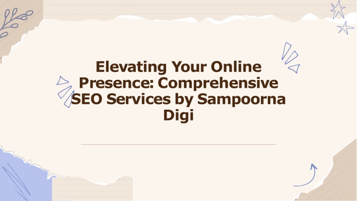 elevating your online presence comprehensive