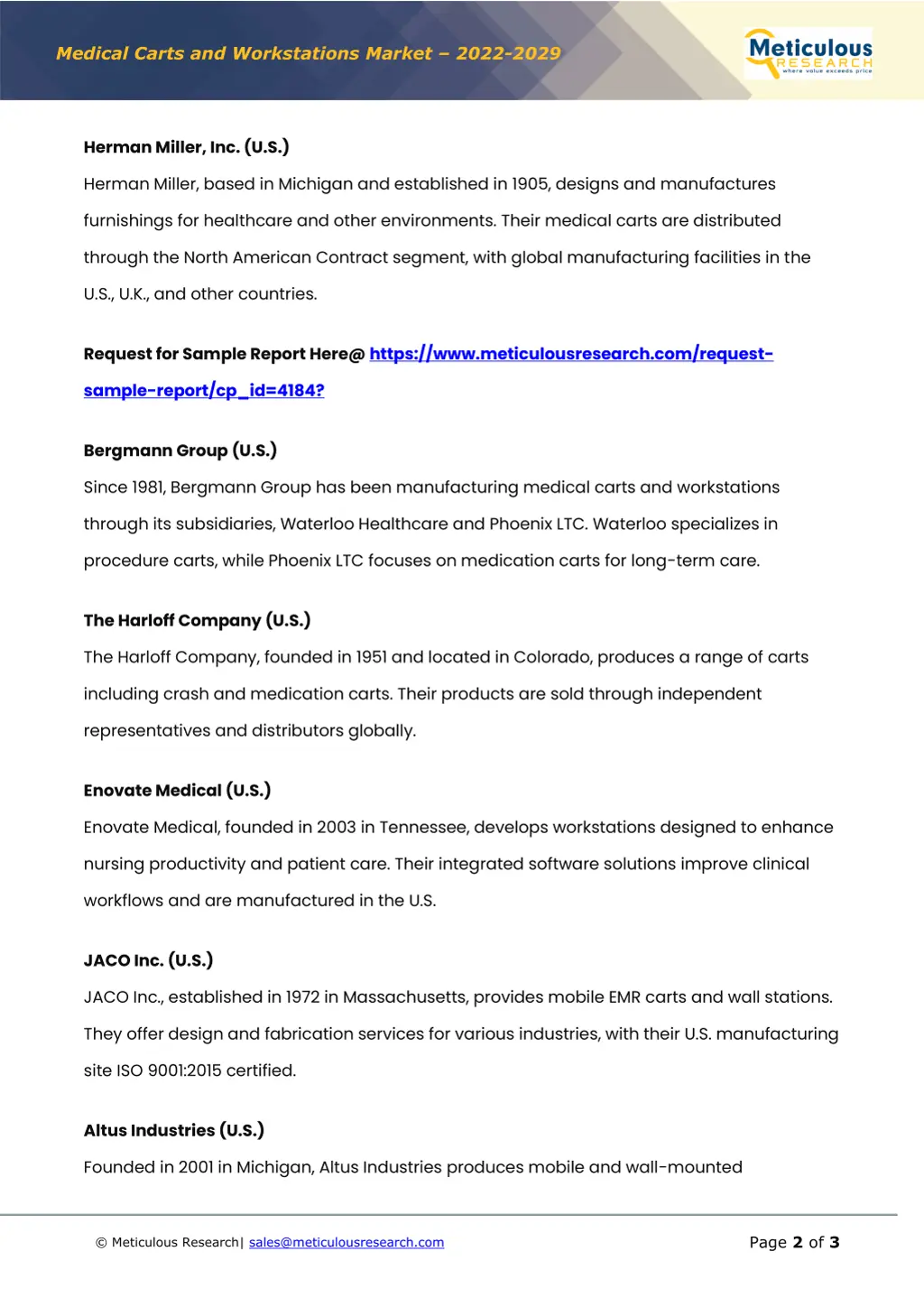 medical carts and workstations market 2022 2029 1