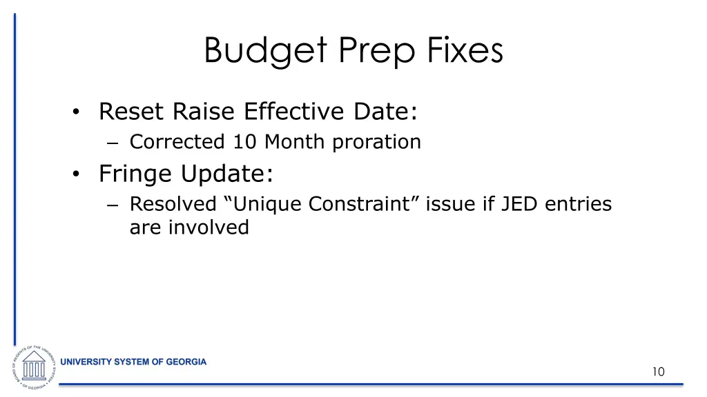 budget prep fixes 6