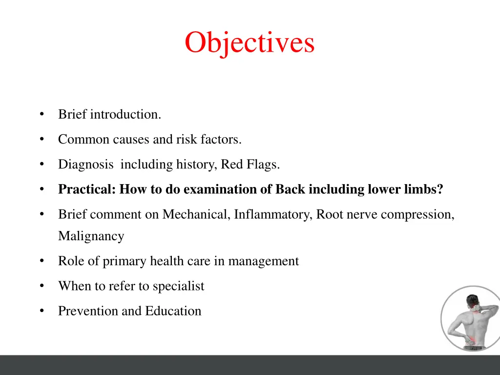 objectives