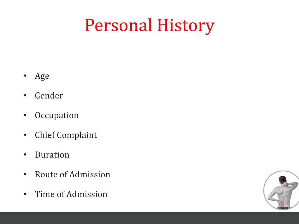 personal history