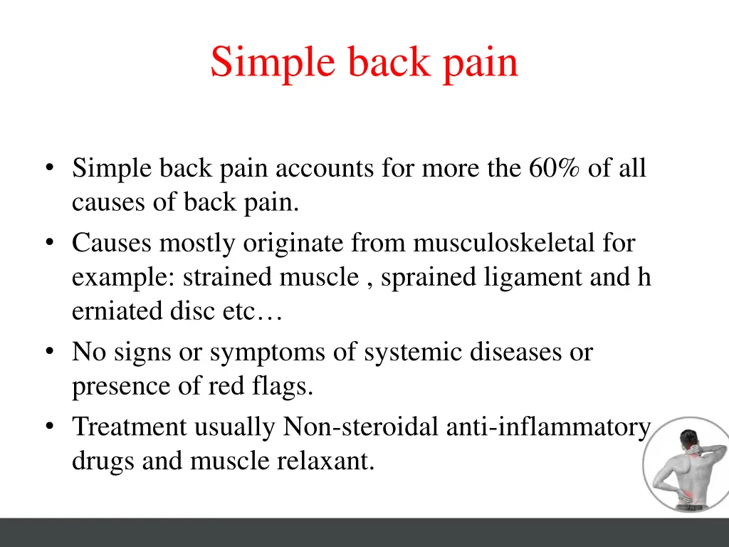 simple back pain