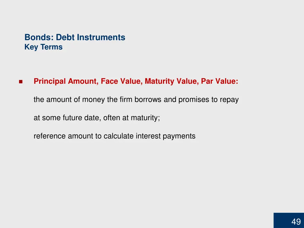 bonds debt instruments key terms