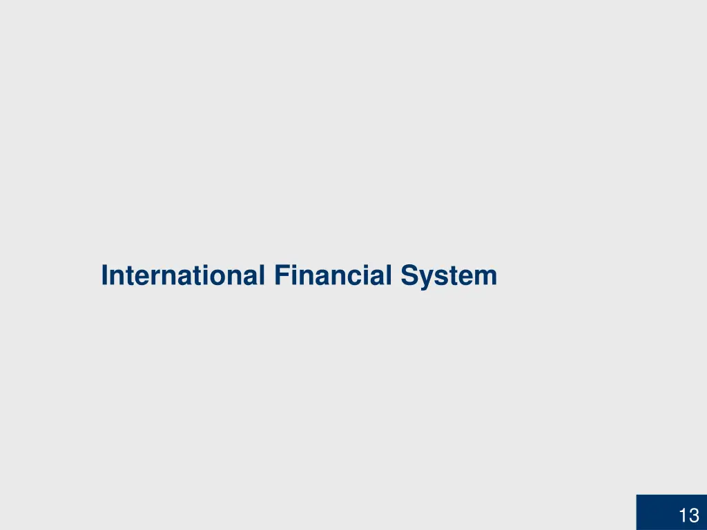 international financial system