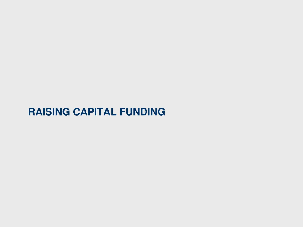 raising capital funding