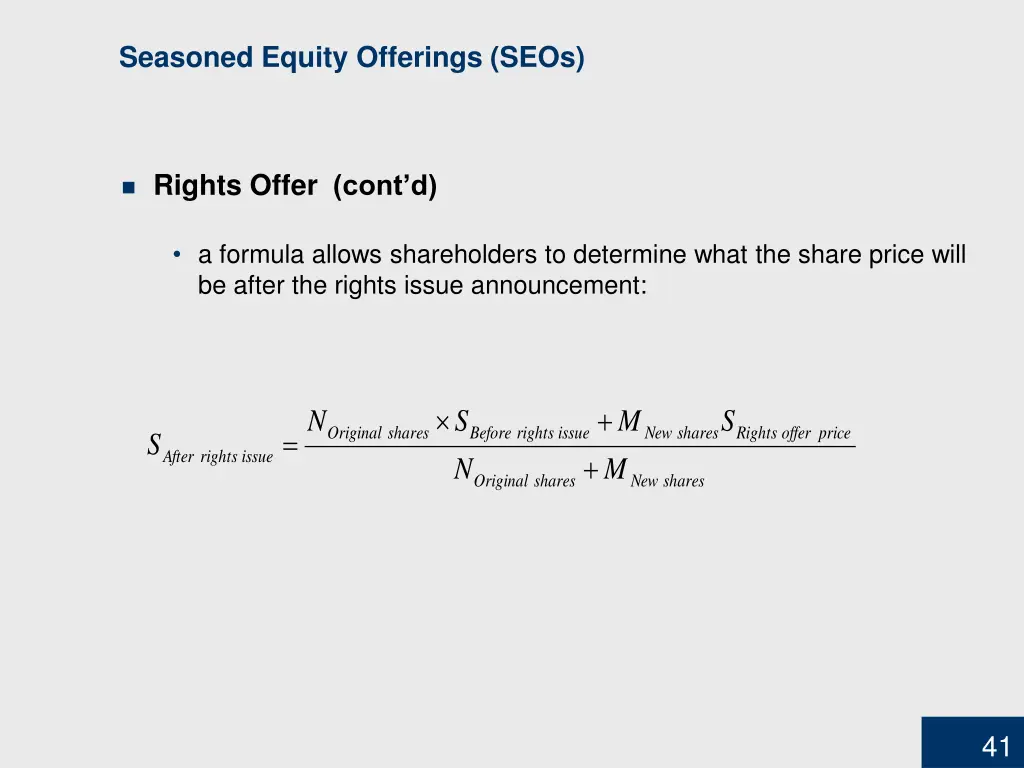 seasoned equity offerings seos 3