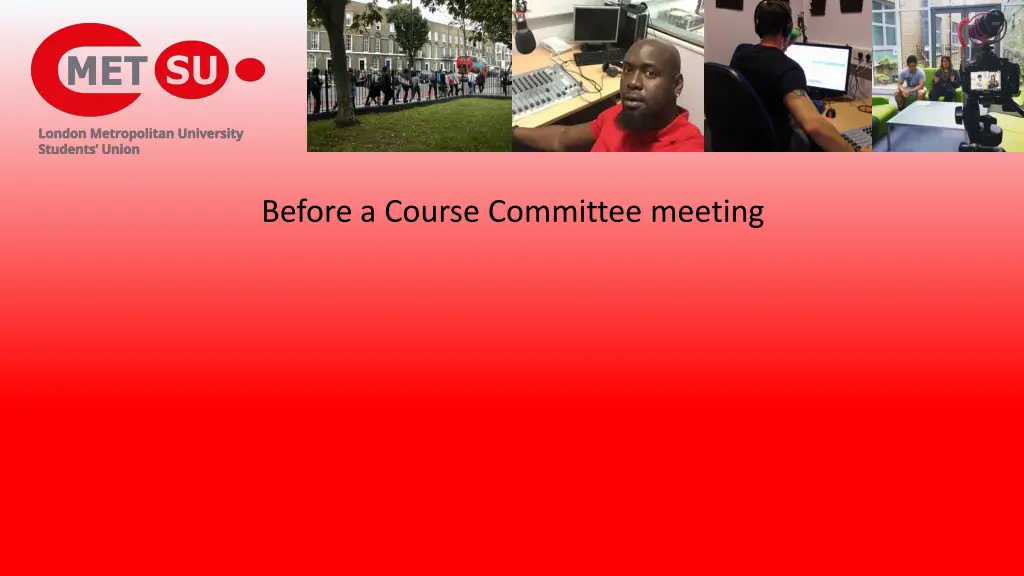 before a course committee meeting