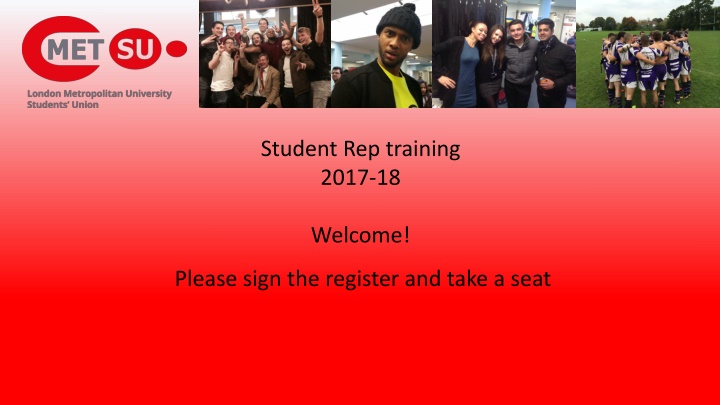 student rep training 2017 18