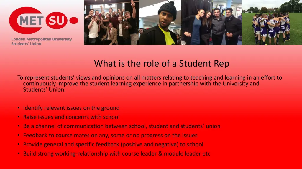 what is the role of a student rep 1