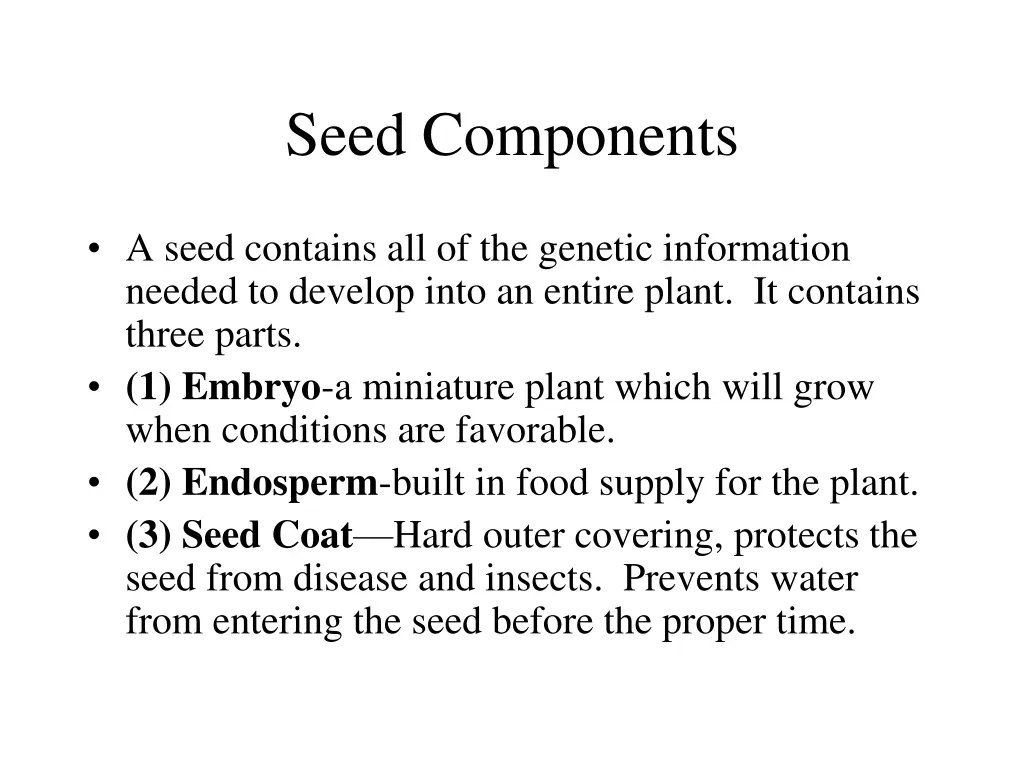 seed components