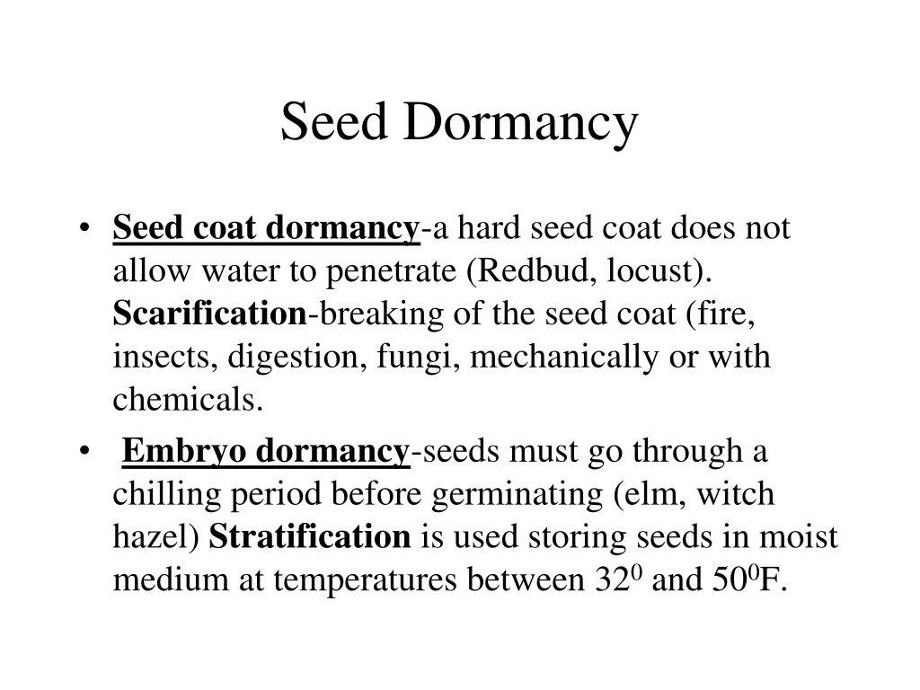 seed dormancy