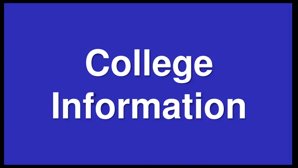 college information