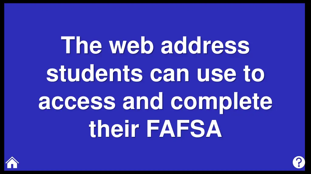 the web address students can use to access