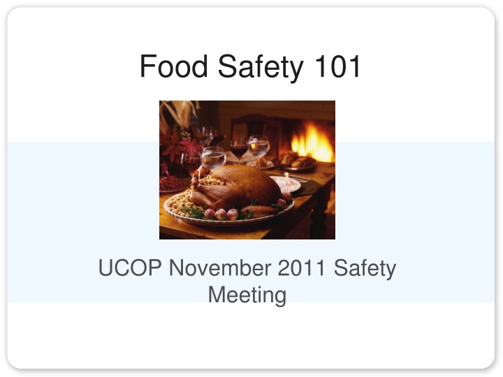 food safety 101