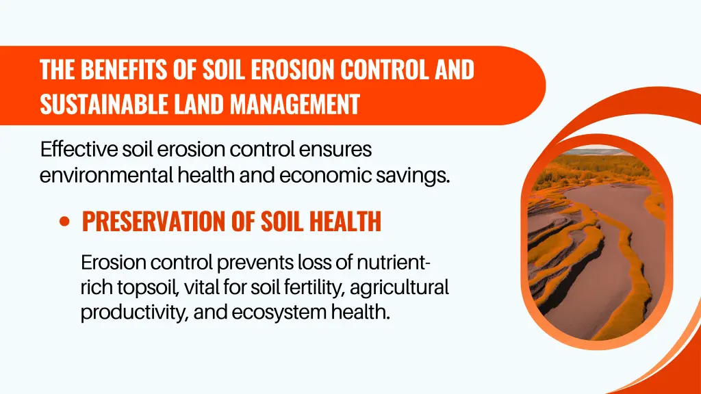 the benefits of soil erosion control