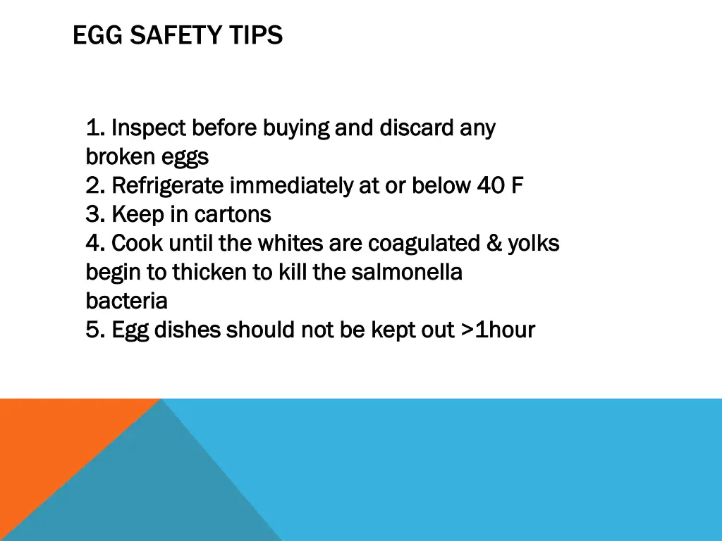 egg safety tips