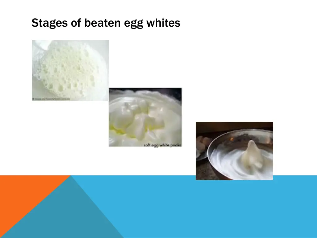 stages of beaten egg whites