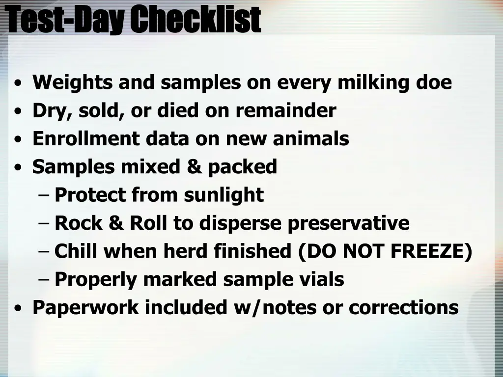 test test day checklist day checklist