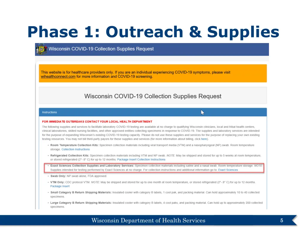 phase 1 outreach supplies 2