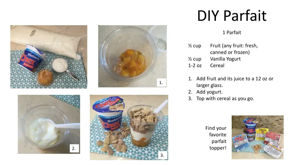 diy parfait