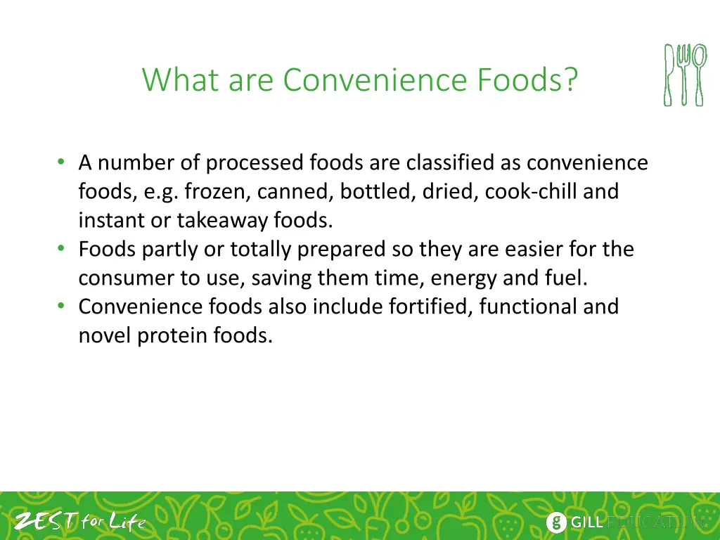 what are convenience foods