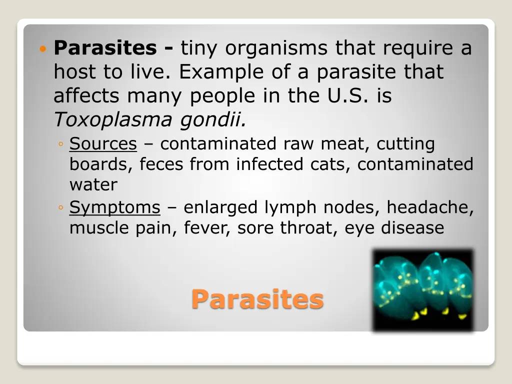 parasites tiny organisms that require a host